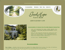 Tablet Screenshot of addo-goodhope.co.za